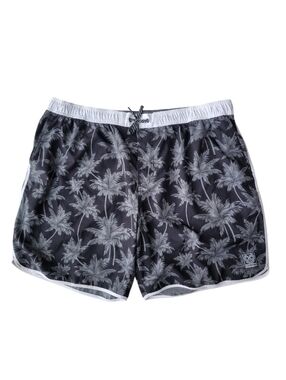 Dixxon The Chad Bali Palm Tree Print Swim Trunks Men 3X